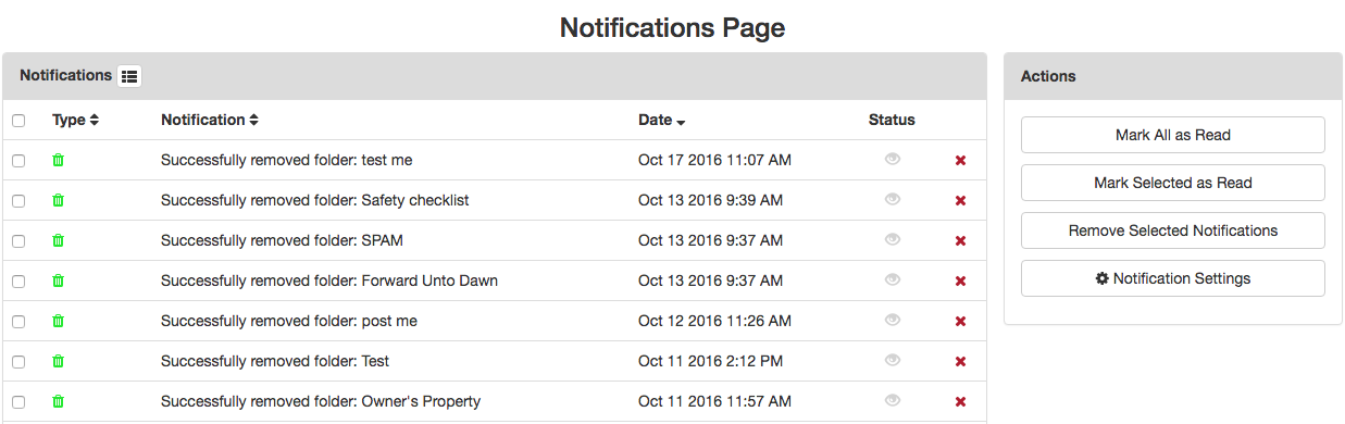notifications change